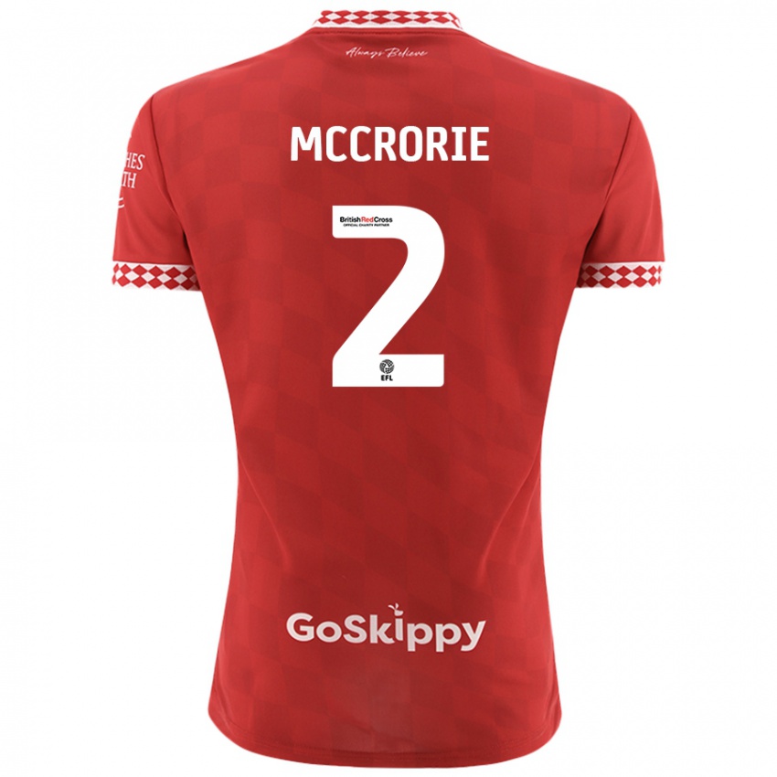 Niño Camiseta Ross Mccrorie #2 Rojo 1ª Equipación 2024/25 La Camisa México