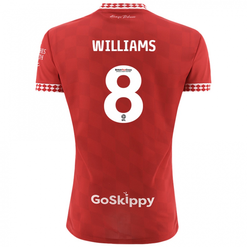 Niño Camiseta Joe Williams #8 Rojo 1ª Equipación 2024/25 La Camisa México