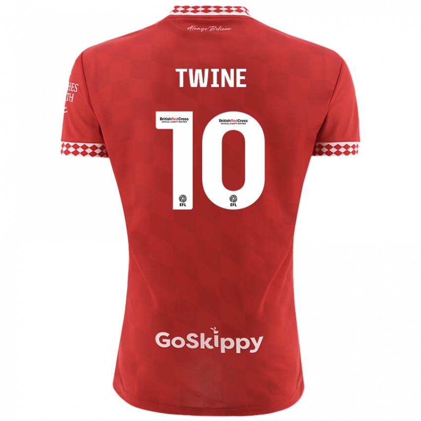 Niño Camiseta Scott Twine #10 Rojo 1ª Equipación 2024/25 La Camisa México