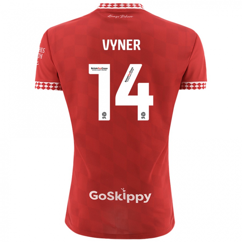 Niño Camiseta Zak Vyner #14 Rojo 1ª Equipación 2024/25 La Camisa México