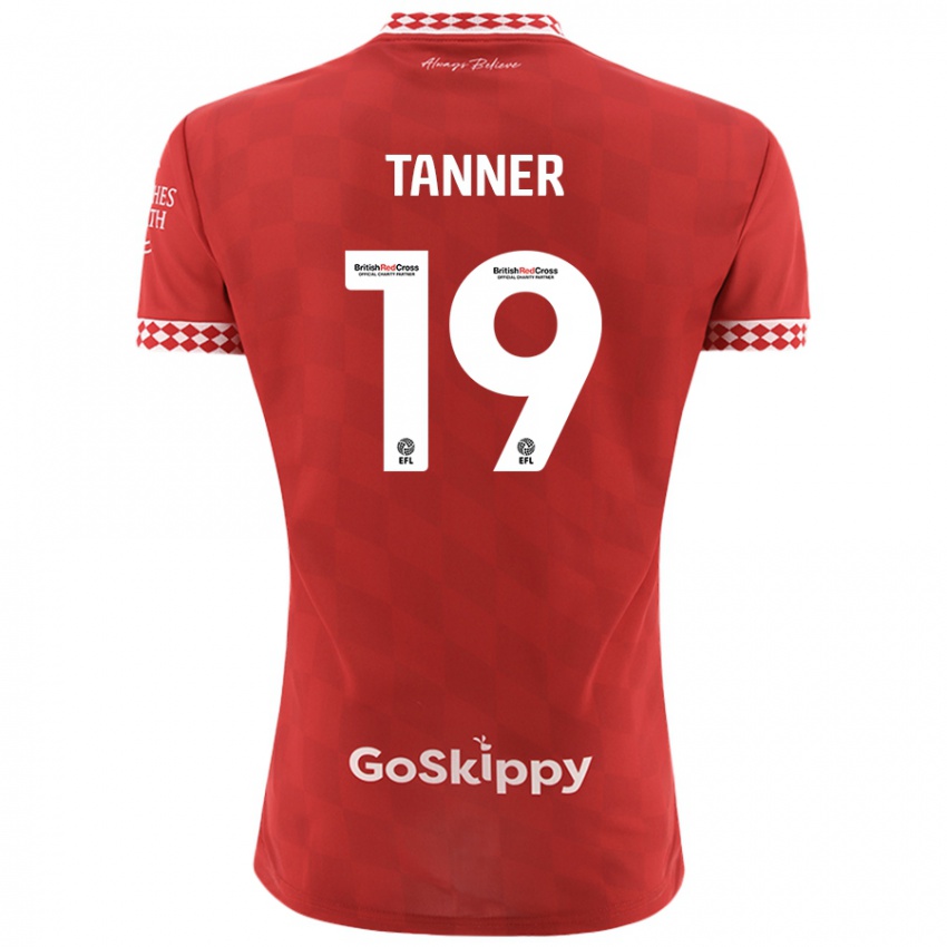 Niño Camiseta George Tanner #19 Rojo 1ª Equipación 2024/25 La Camisa México