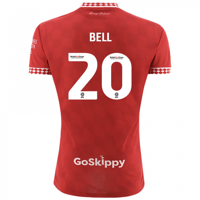 Niño Camiseta Sam Bell #20 Rojo 1ª Equipación 2024/25 La Camisa México