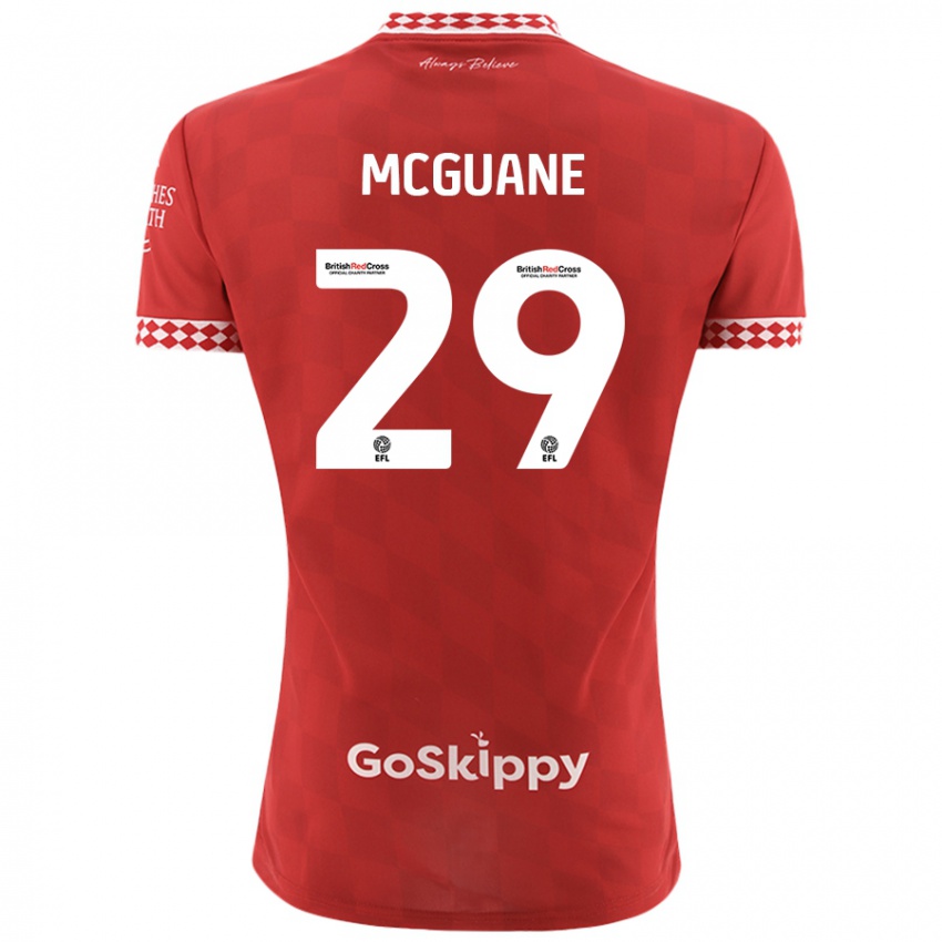 Niño Camiseta Marcus Mcguane #29 Rojo 1ª Equipación 2024/25 La Camisa México