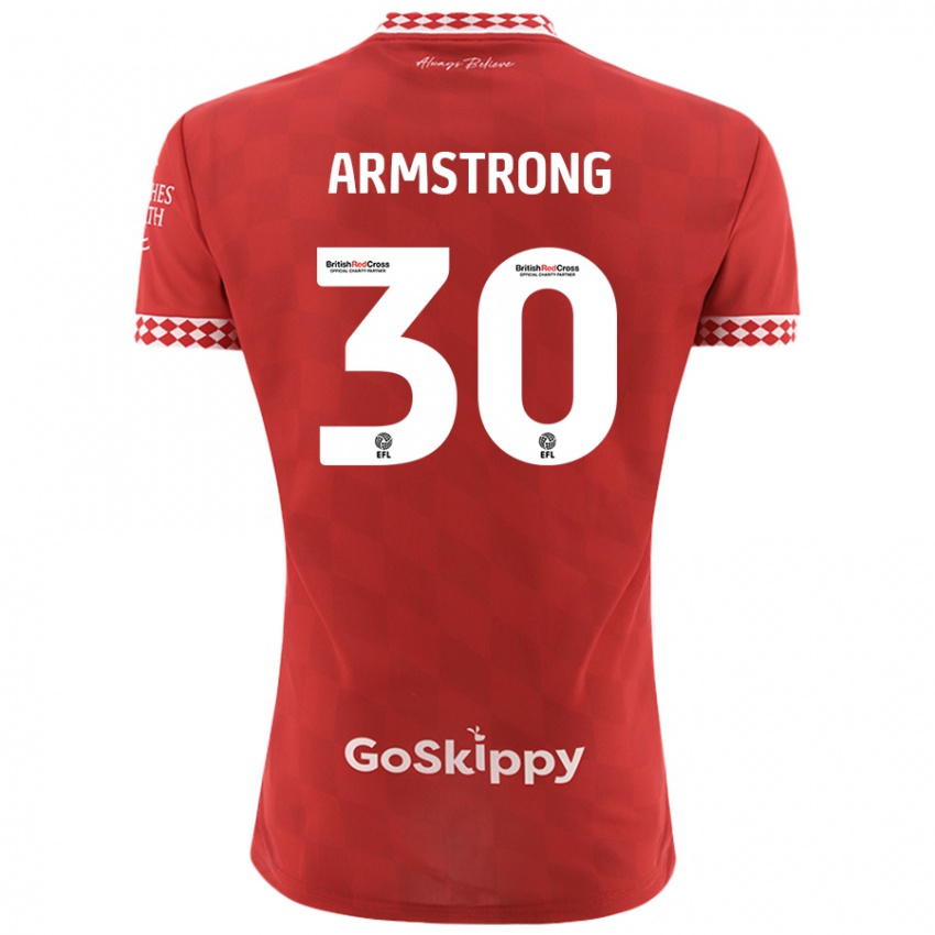 Niño Camiseta Sinclair Armstrong #30 Rojo 1ª Equipación 2024/25 La Camisa México