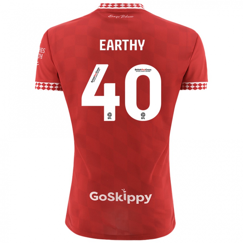 Niño Camiseta George Earthy #40 Rojo 1ª Equipación 2024/25 La Camisa México