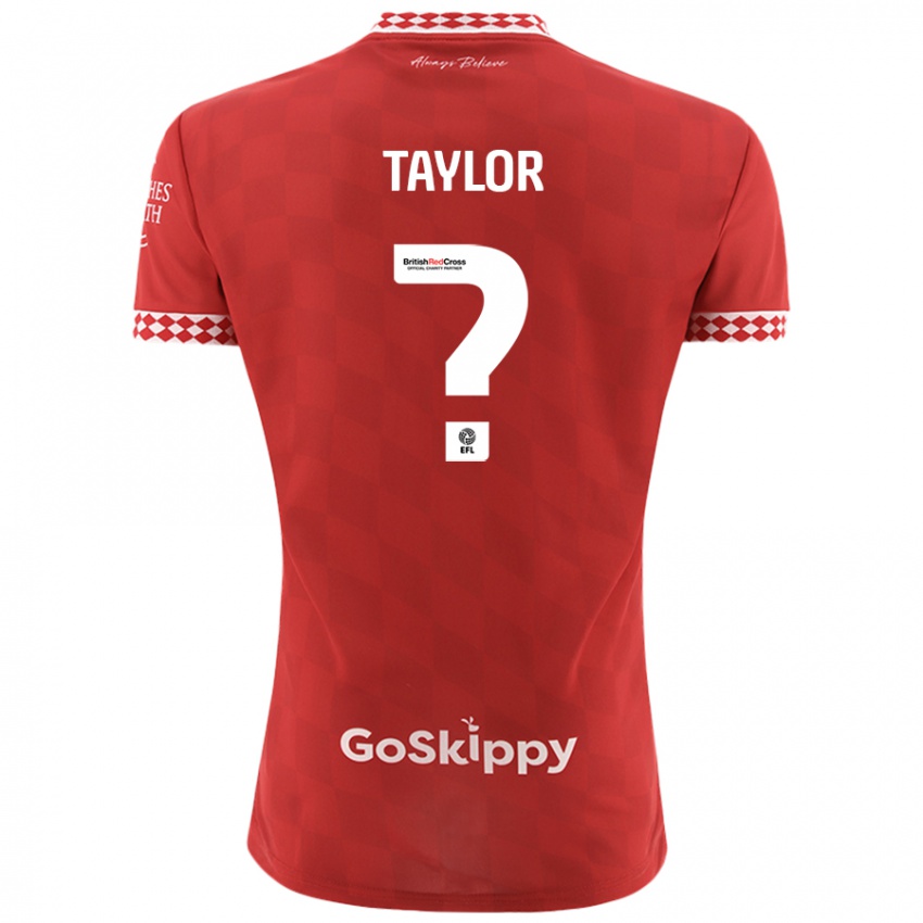 Niño Camiseta Archie Taylor #0 Rojo 1ª Equipación 2024/25 La Camisa México