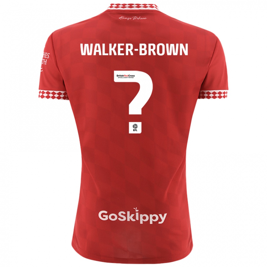 Niño Camiseta Rushon Walker-Brown #0 Rojo 1ª Equipación 2024/25 La Camisa México