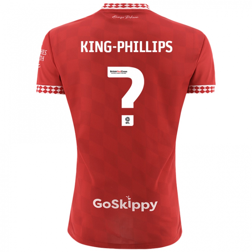 Niño Camiseta Zac King-Phillips #0 Rojo 1ª Equipación 2024/25 La Camisa México