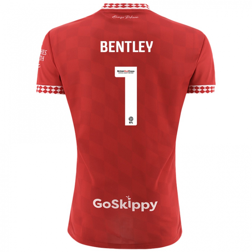 Niño Camiseta Fran Bentley #1 Rojo 1ª Equipación 2024/25 La Camisa México