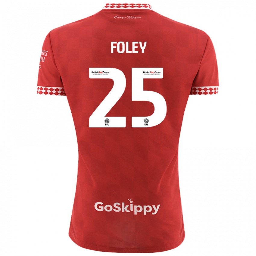 Niño Camiseta Erin Foley #25 Rojo 1ª Equipación 2024/25 La Camisa México