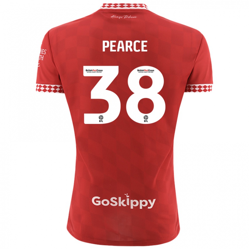 Niño Camiseta Manon Pearce #38 Rojo 1ª Equipación 2024/25 La Camisa México