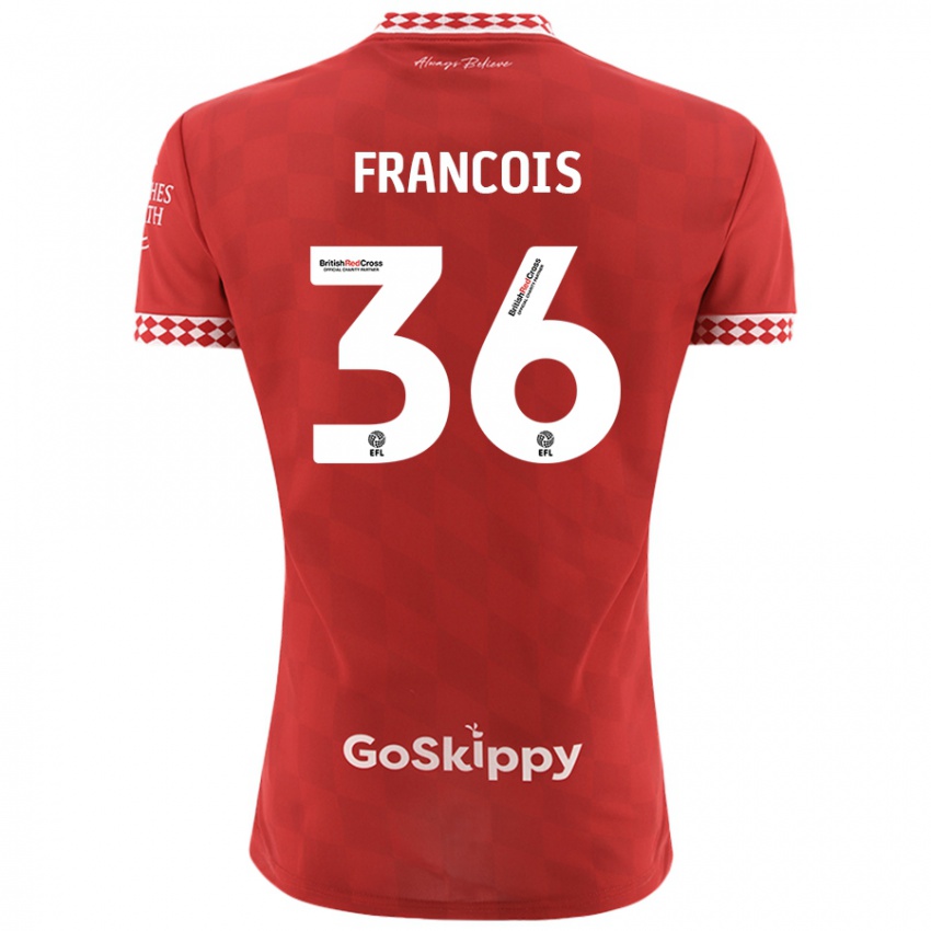 Niño Camiseta Marlee Francois #36 Rojo 1ª Equipación 2024/25 La Camisa México