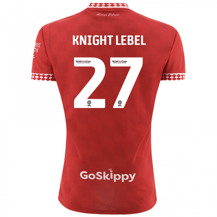 Niño Camiseta Jamie Knight-Lebel #27 Rojo 1ª Equipación 2024/25 La Camisa México