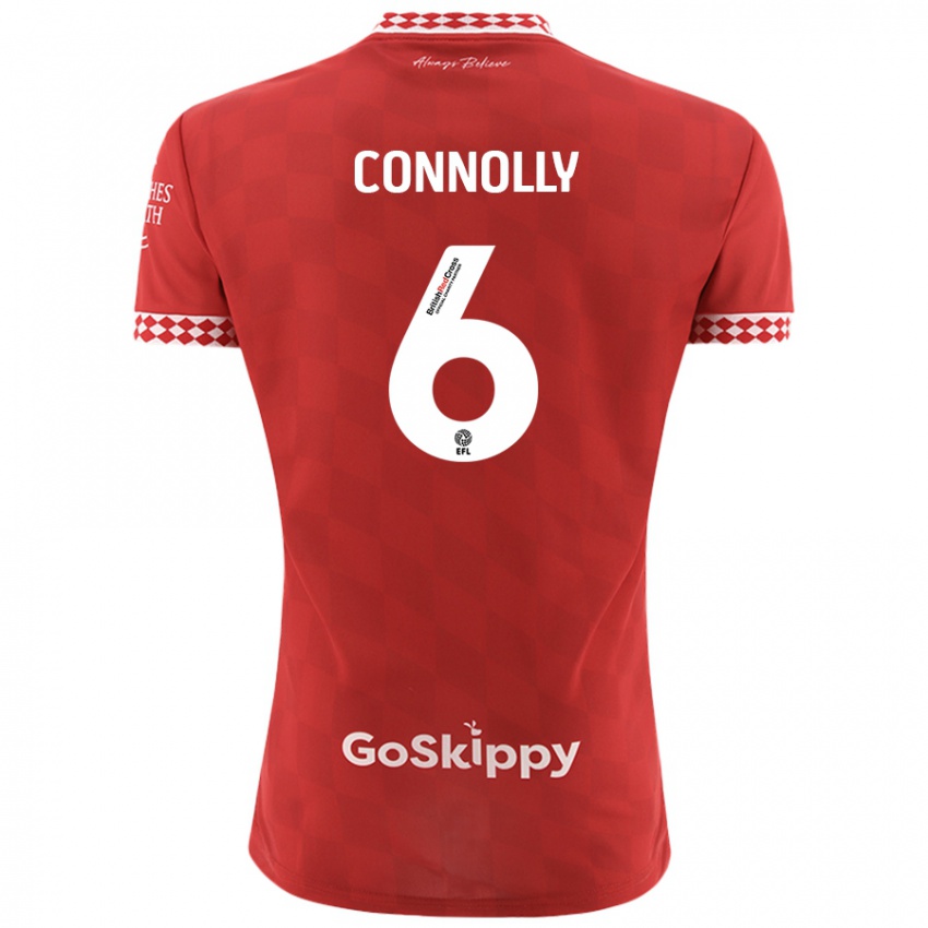 Niño Camiseta Megan Connolly #6 Rojo 1ª Equipación 2024/25 La Camisa México