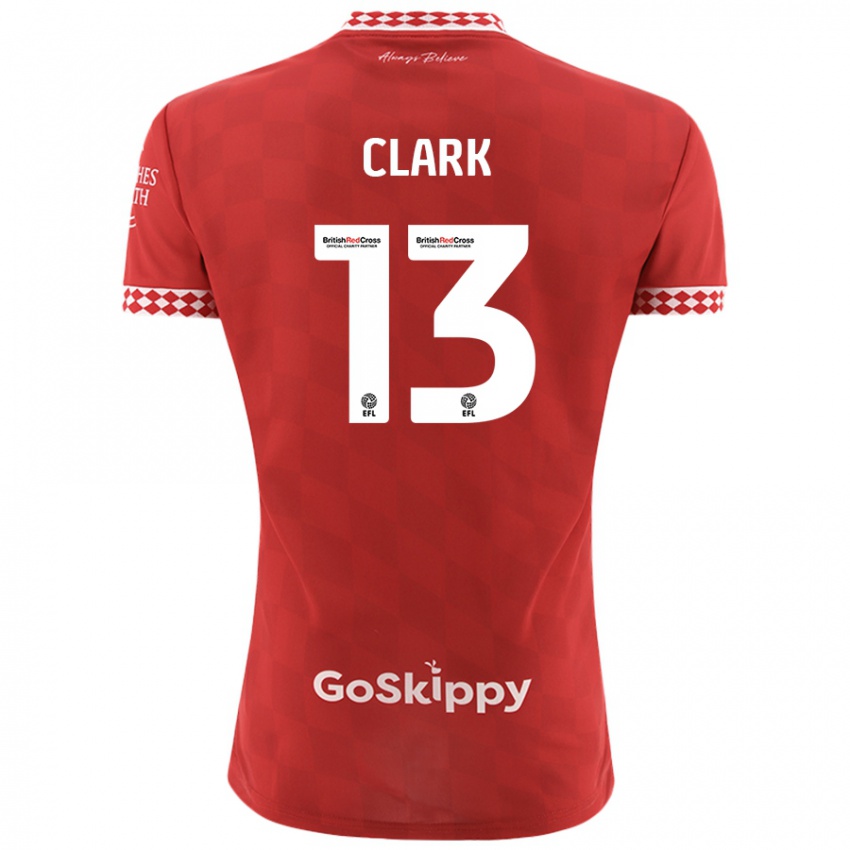 Niño Camiseta Olivia Clark #13 Rojo 1ª Equipación 2024/25 La Camisa México