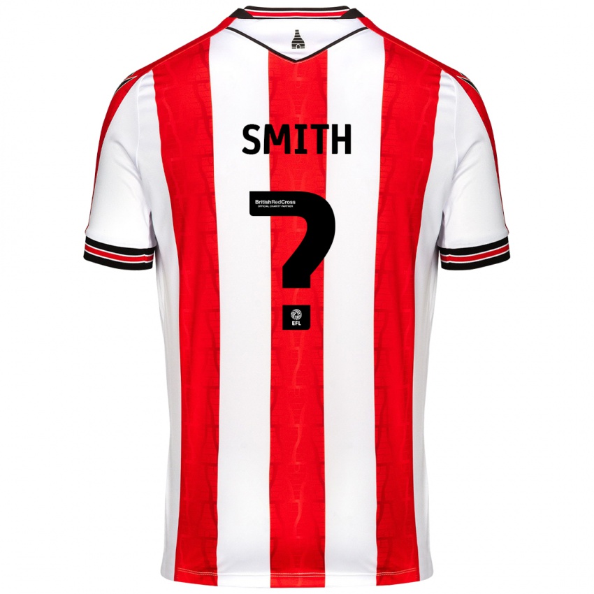 Niño Camiseta William Smith #0 Rojo Blanco 1ª Equipación 2024/25 La Camisa México