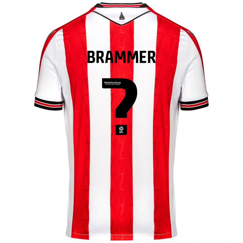 Niño Camiseta Ruben Brammer #0 Rojo Blanco 1ª Equipación 2024/25 La Camisa México