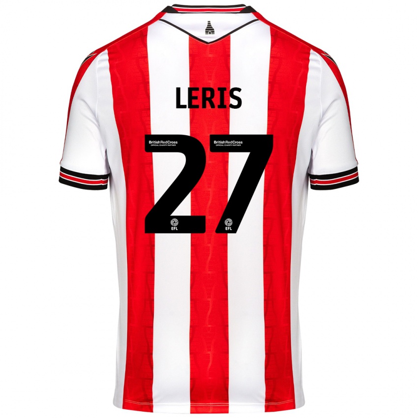 Niño Camiseta Mehdi Léris #27 Rojo Blanco 1ª Equipación 2024/25 La Camisa México