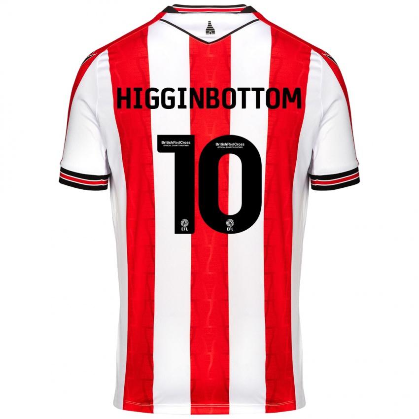 Niño Camiseta Alice Higginbottom #10 Rojo Blanco 1ª Equipación 2024/25 La Camisa México