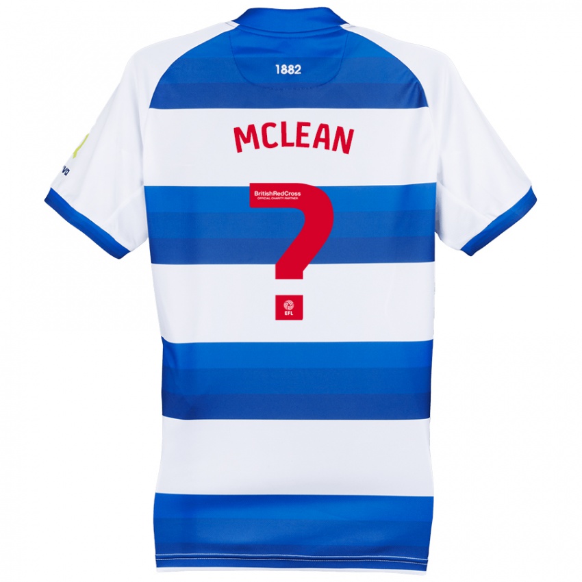 Niño Camiseta Mason Mclean #0 Blanco Azul 1ª Equipación 2024/25 La Camisa México