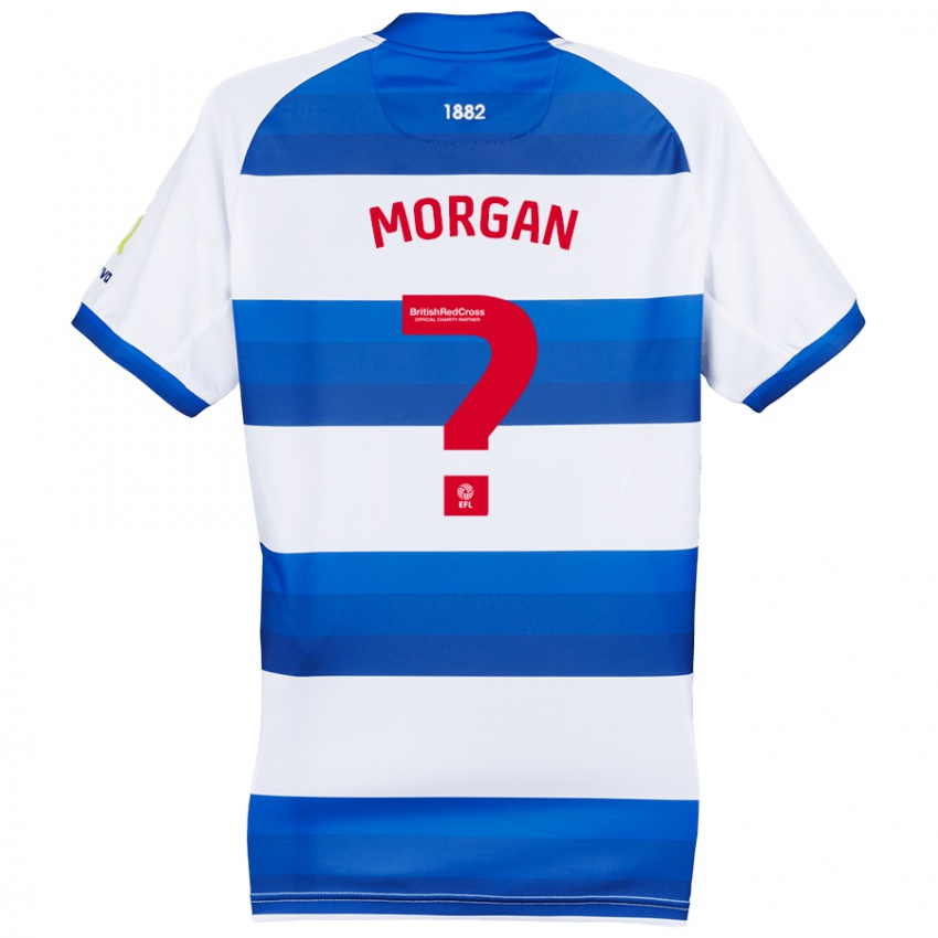 Niño Camiseta Kieran Morgan #0 Blanco Azul 1ª Equipación 2024/25 La Camisa México