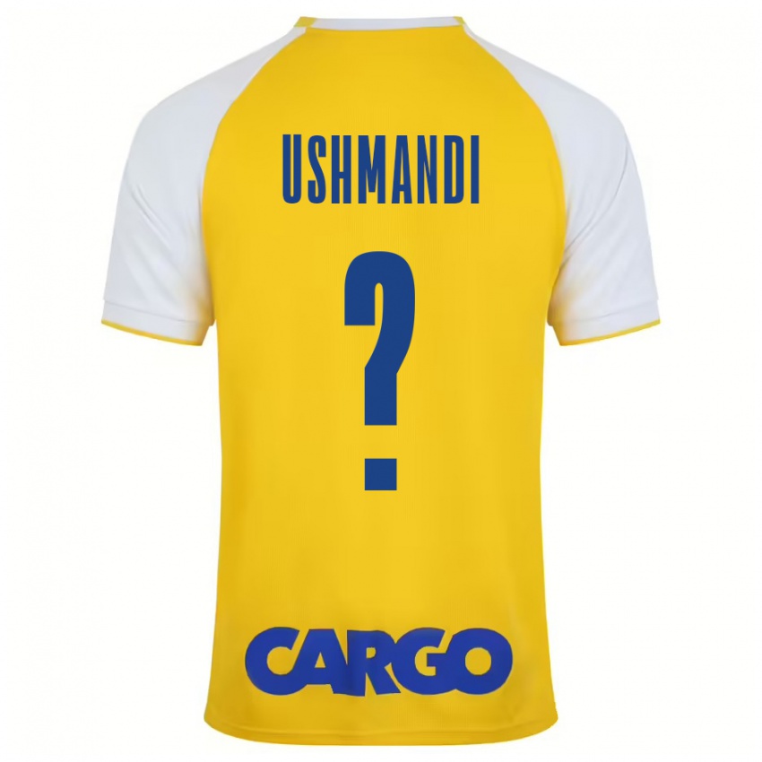 Niño Camiseta Anar Ushmandi #0 Amarillo Blanco 1ª Equipación 2024/25 La Camisa México