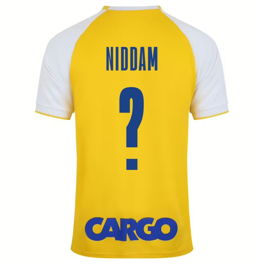 Niño Camiseta Nadav Niddam #0 Amarillo Blanco 1ª Equipación 2024/25 La Camisa México