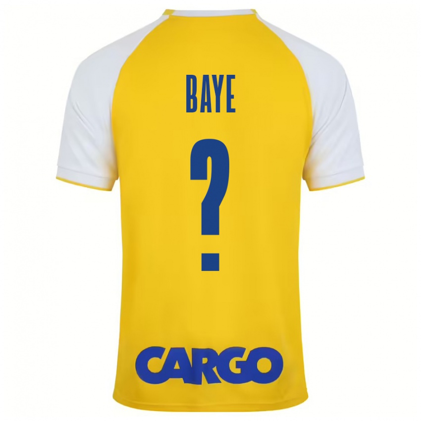 Niño Camiseta Orel Baye #0 Amarillo Blanco 1ª Equipación 2024/25 La Camisa México