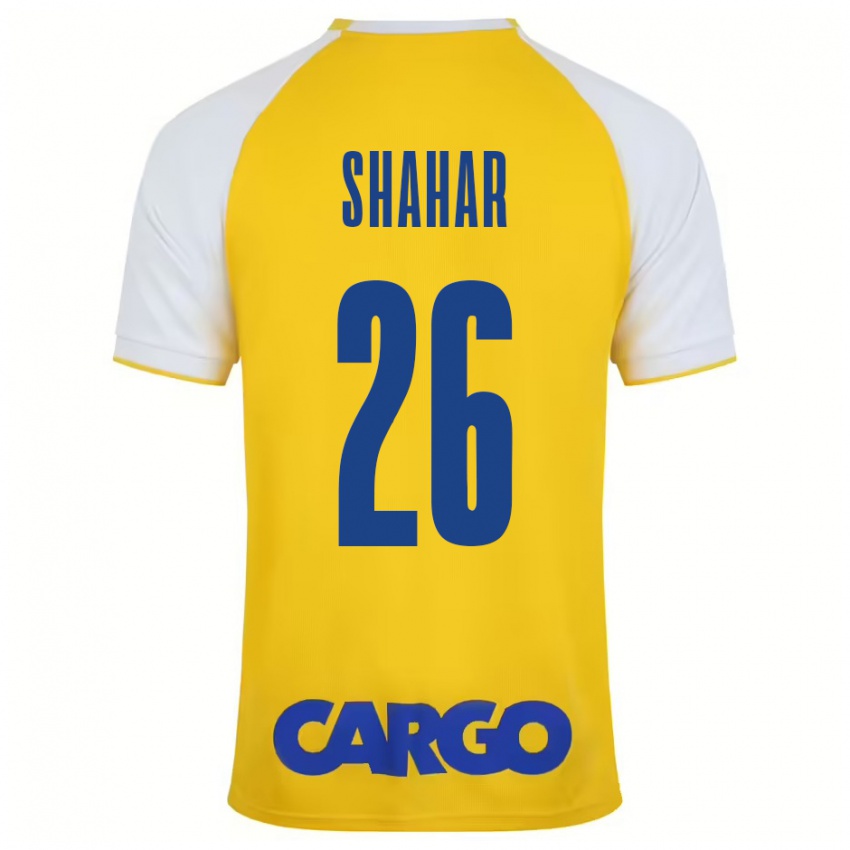 Niño Camiseta Ido Shahar #26 Amarillo Blanco 1ª Equipación 2024/25 La Camisa México