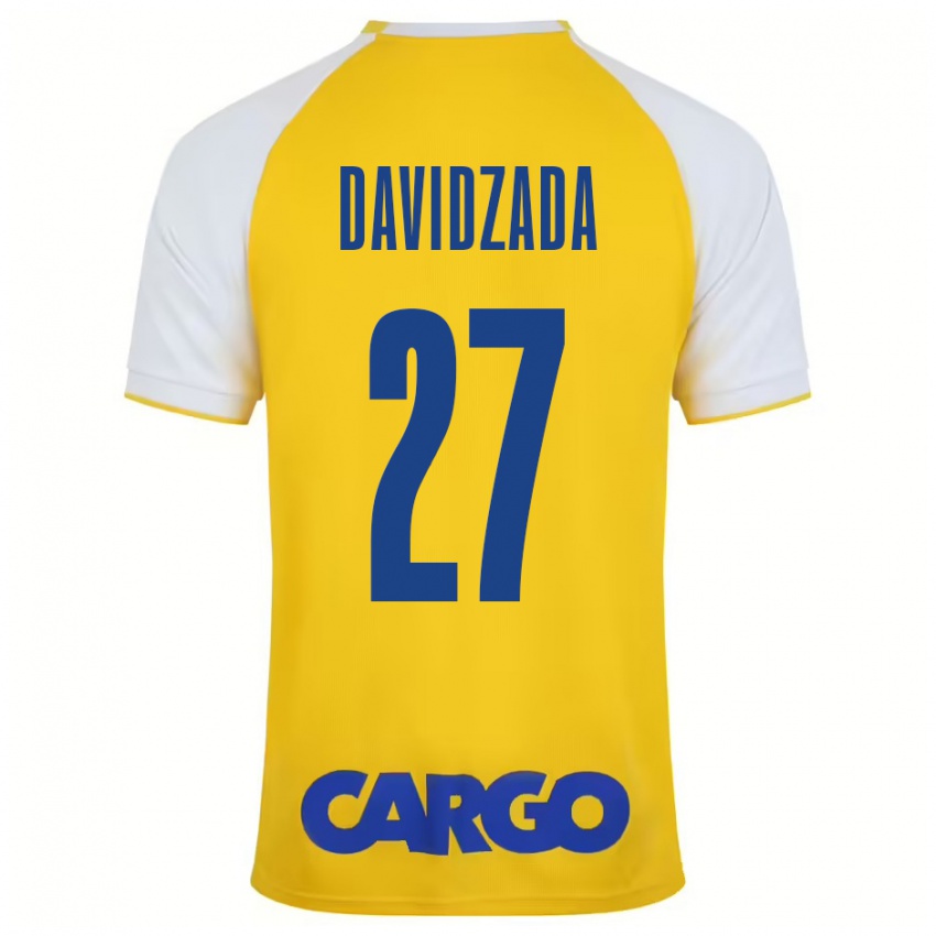 Niño Camiseta Ofir Davidzada #27 Amarillo Blanco 1ª Equipación 2024/25 La Camisa México