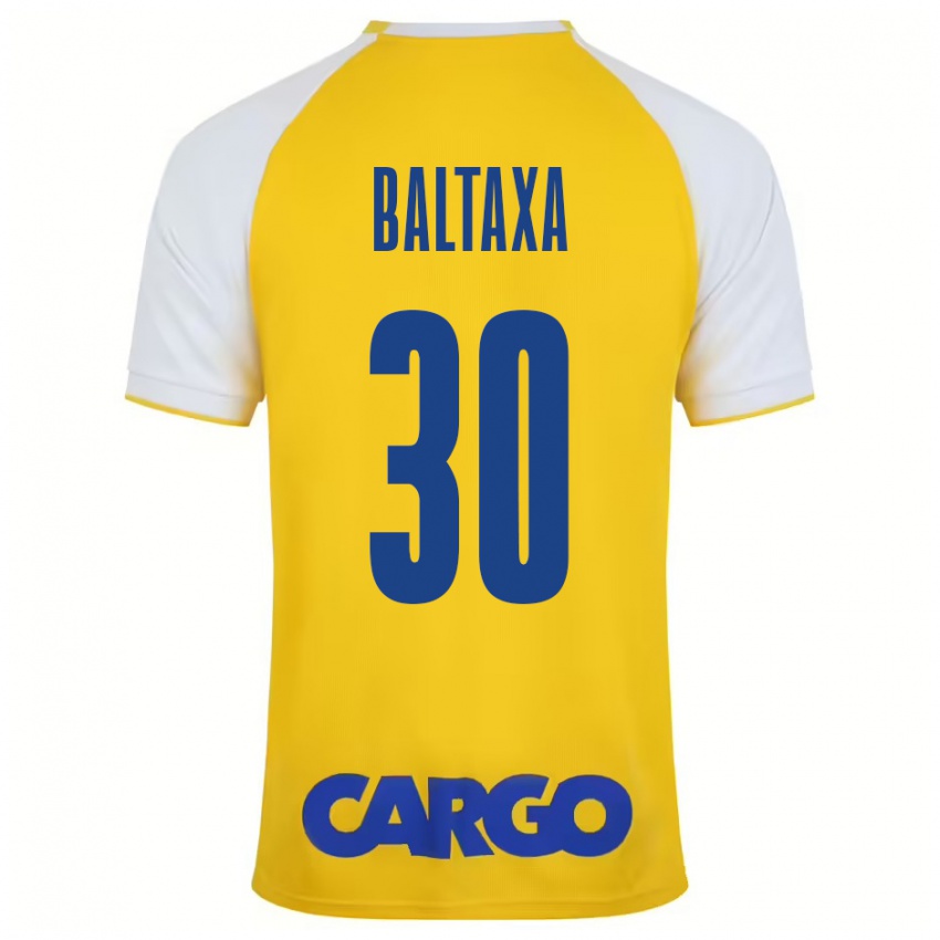 Niño Camiseta Matan Baltaxa #30 Amarillo Blanco 1ª Equipación 2024/25 La Camisa México