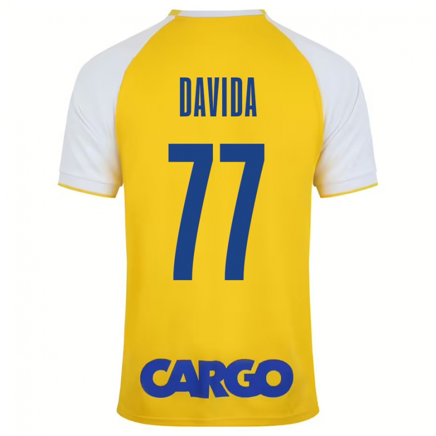 Niño Camiseta Osher Davida #77 Amarillo Blanco 1ª Equipación 2024/25 La Camisa México