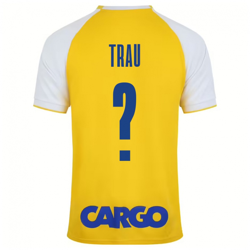 Niño Camiseta Idan Trau #0 Amarillo Blanco 1ª Equipación 2024/25 La Camisa México