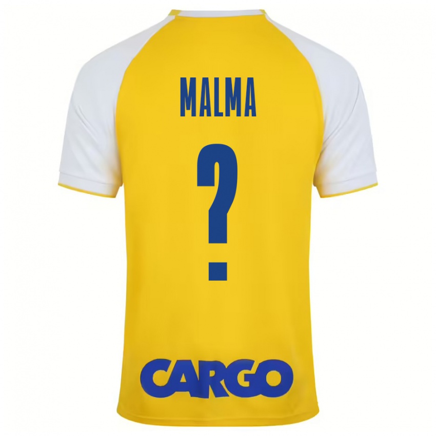 Niño Camiseta Itay Malma #0 Amarillo Blanco 1ª Equipación 2024/25 La Camisa México