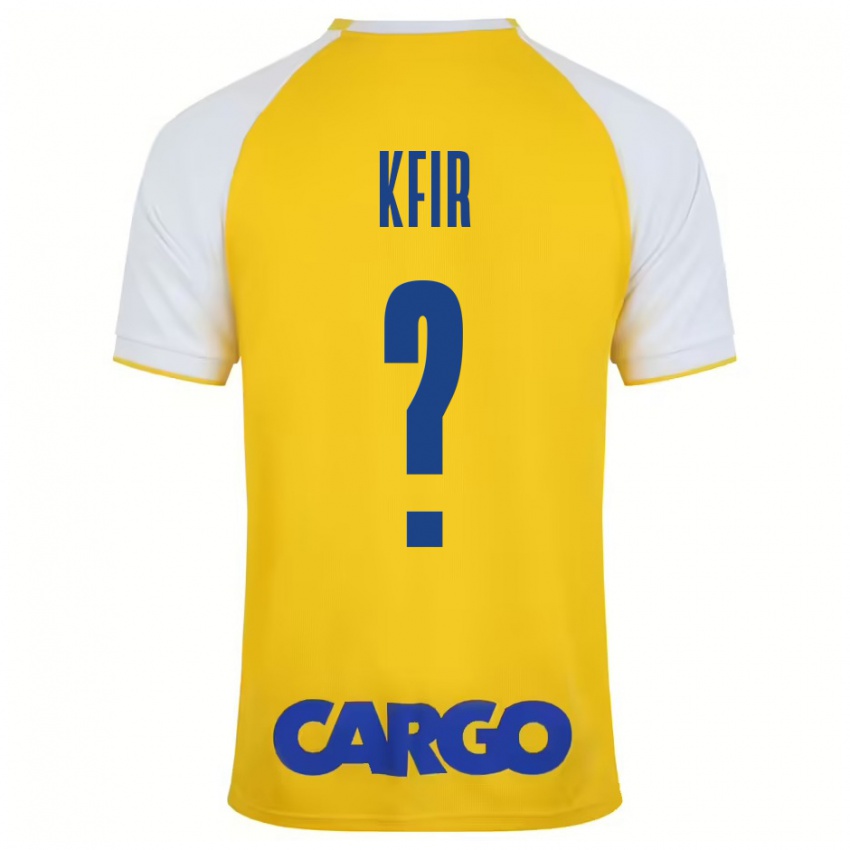 Niño Camiseta Yuval Kfir #0 Amarillo Blanco 1ª Equipación 2024/25 La Camisa México