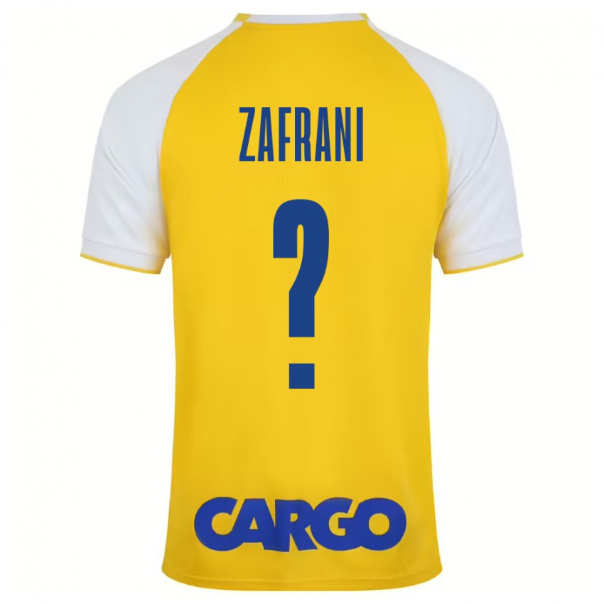 Niño Camiseta Itay Zafrani #0 Amarillo Blanco 1ª Equipación 2024/25 La Camisa México