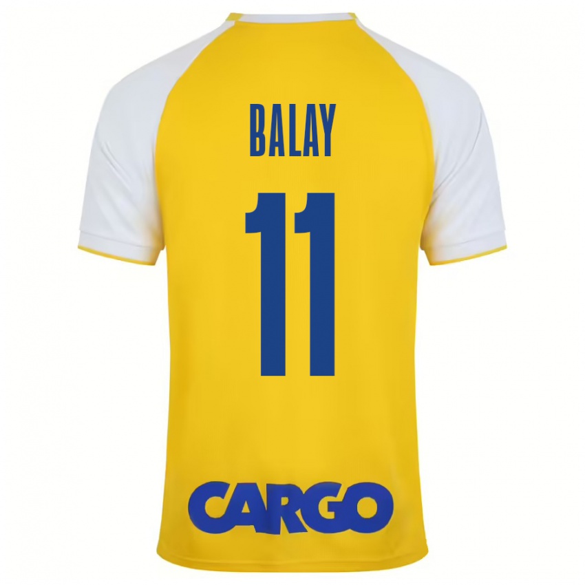 Niño Camiseta Yehuda Balay #11 Amarillo Blanco 1ª Equipación 2024/25 La Camisa México