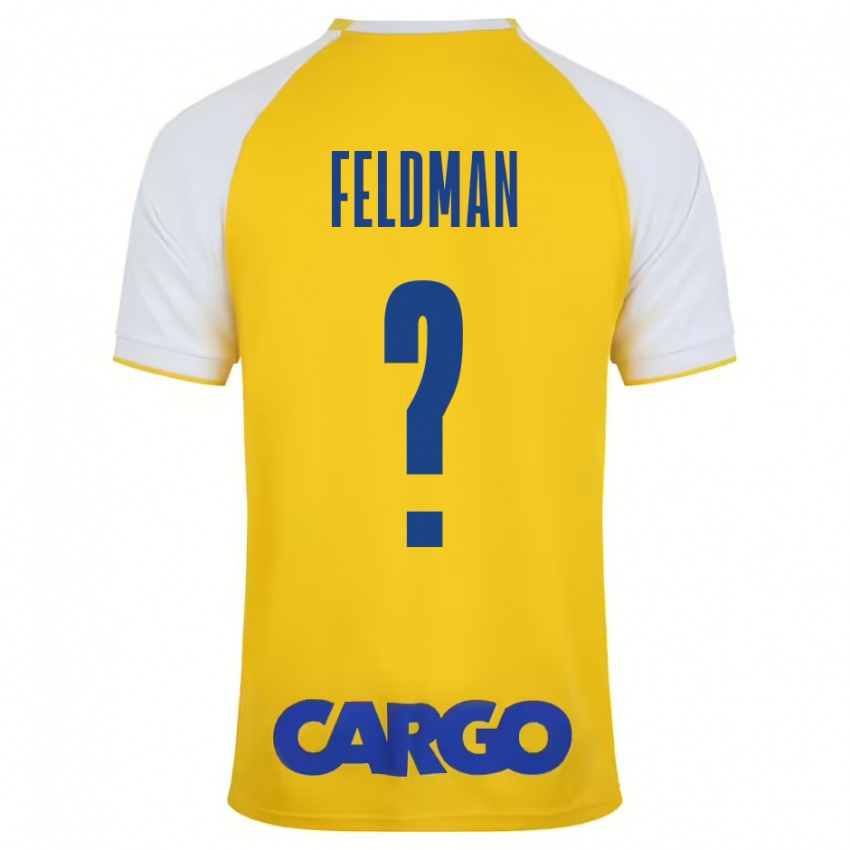 Niño Camiseta Ron Feldman #0 Amarillo Blanco 1ª Equipación 2024/25 La Camisa México