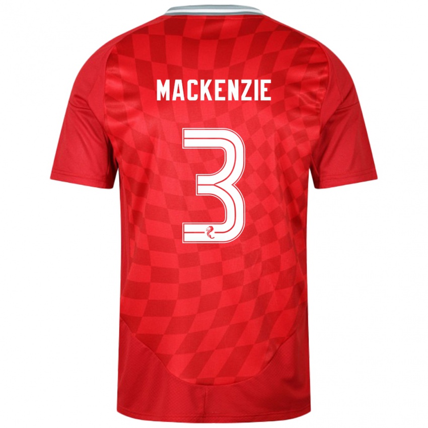 Niño Camiseta Jack Mackenzie #3 Rojo 1ª Equipación 2024/25 La Camisa México