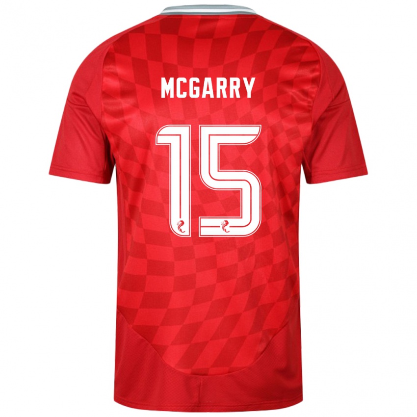 Niño Camiseta James Mcgarry #15 Rojo 1ª Equipación 2024/25 La Camisa México