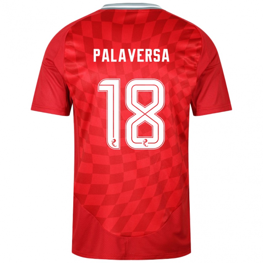 Niño Camiseta Ante Palaversa #18 Rojo 1ª Equipación 2024/25 La Camisa México