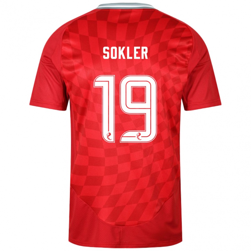 Niño Camiseta Ester Sokler #19 Rojo 1ª Equipación 2024/25 La Camisa México