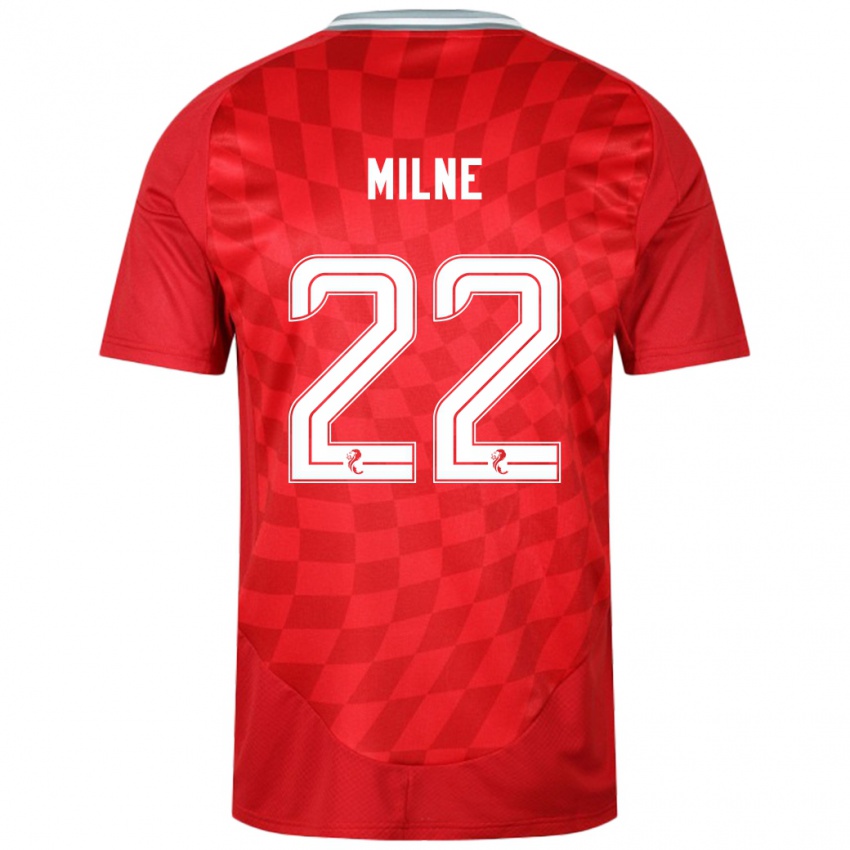 Niño Camiseta Jack Milne #22 Rojo 1ª Equipación 2024/25 La Camisa México