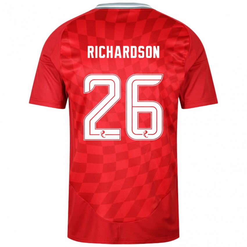 Niño Camiseta Jayden Richardson #26 Rojo 1ª Equipación 2024/25 La Camisa México