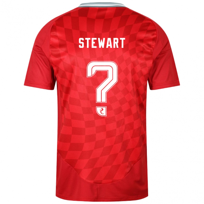 Niño Camiseta Alfie Stewart #0 Rojo 1ª Equipación 2024/25 La Camisa México