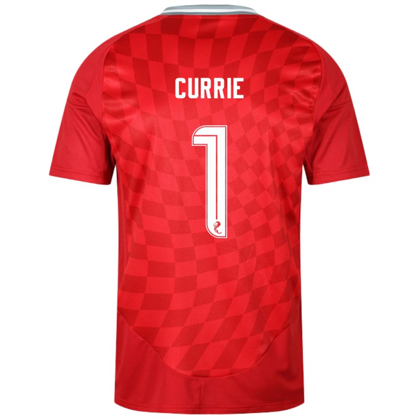 Niño Camiseta Jennifer Currie #1 Rojo 1ª Equipación 2024/25 La Camisa México