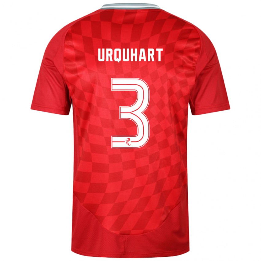 Niño Camiseta Millie Urquhart #3 Rojo 1ª Equipación 2024/25 La Camisa México