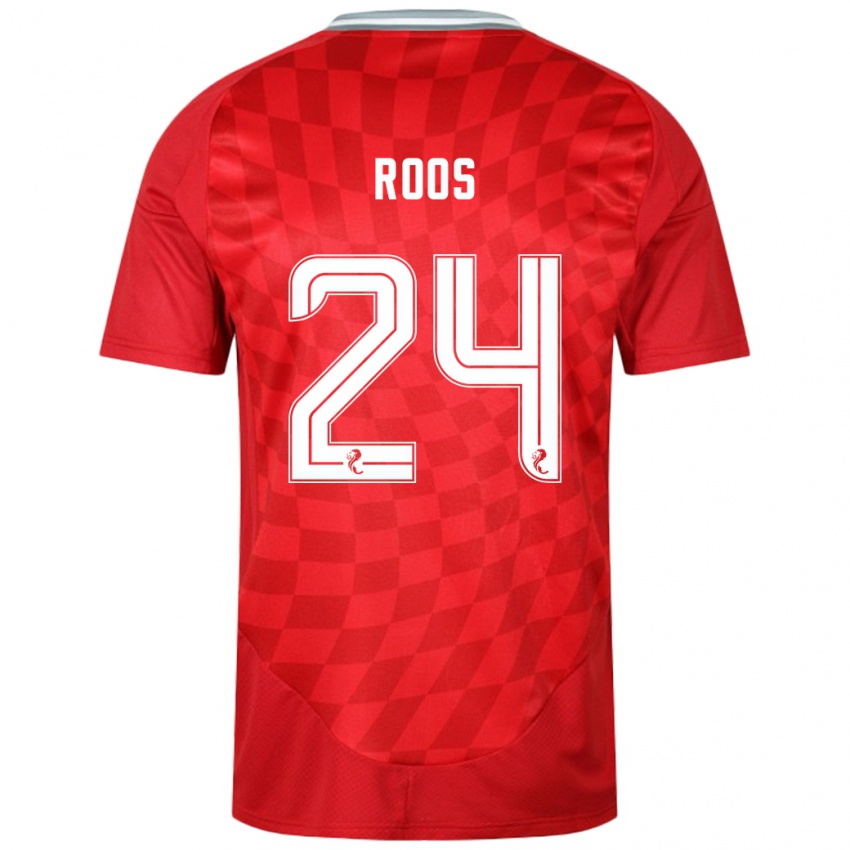 Niño Camiseta Kelle Roos #24 Rojo 1ª Equipación 2024/25 La Camisa México