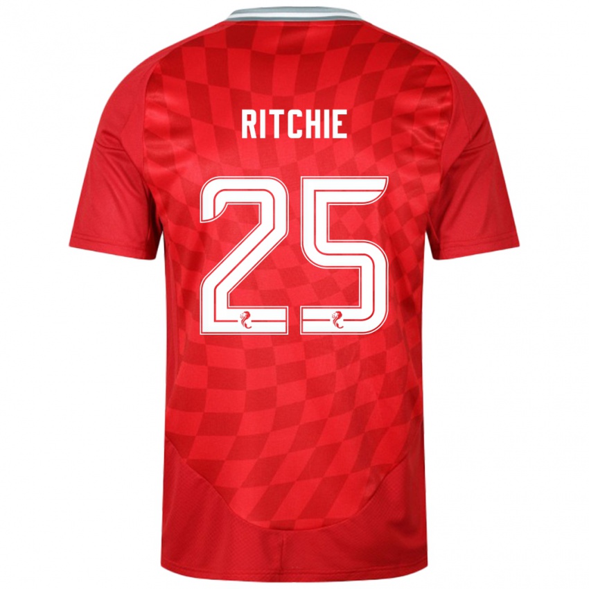 Niño Camiseta Tom Ritchie #25 Rojo 1ª Equipación 2024/25 La Camisa México