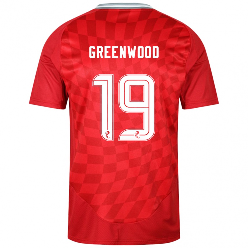 Niño Camiseta Brodie Greenwood #19 Rojo 1ª Equipación 2024/25 La Camisa México